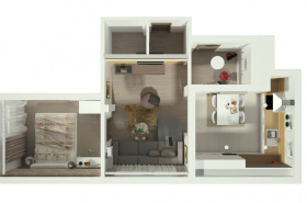 Luxusný 2-izbový byt vhodný na investíciu /48 m2/, Čadca - Oščadnica