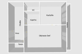1-izbový byt s balkónom / 42m2 / - Žilina ( Širšie centrum )