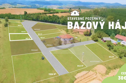 Na predaj stavebný pozemok v obci Bzovík vhodný na výstavbu rodinného domu /863 m2/