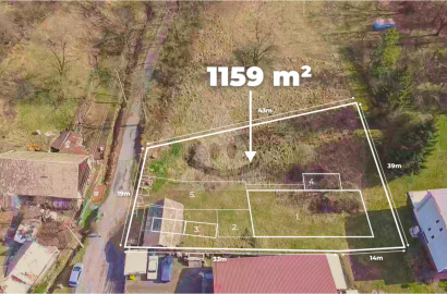 Building plot with building permit for a family house construction in the village of Zolná near Zvolen.