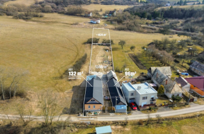 NOVÁ CENA 2 domy a 3000m2 pozemku - NA PREDAJ