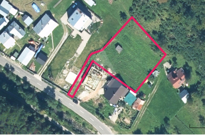 Stavebný pozemok na rodinný príp. rekreačný dom  / 1359 m2/, Štiavnik