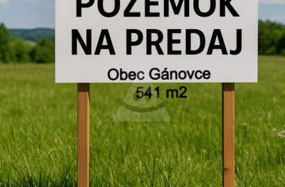 POZEMOK NA PREDAJ – GÁNOVCE