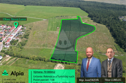 Pozemok na predaj pre rekreačné stavby, Nová Lesná