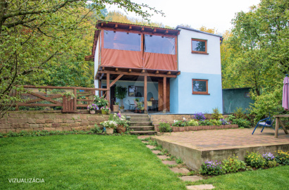 VÝRAZNÉ ZNÍŽENIE CENY - veľká záhradná chatka s výhľadom na priehradu