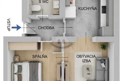 Exkluzívne 2-izbový byt s balkónom / 53 m2 /, Kysucké Nové Mesto