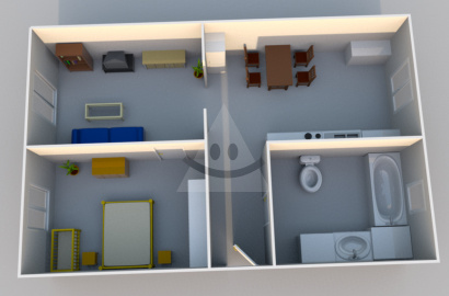 Tehlový 2-izbový byt s francúzskym oknom /54 m2/, Žilina - Staré Mesto